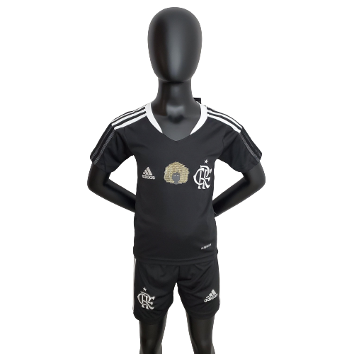 Conjunto Kids Adidas Flamengo Black 2023