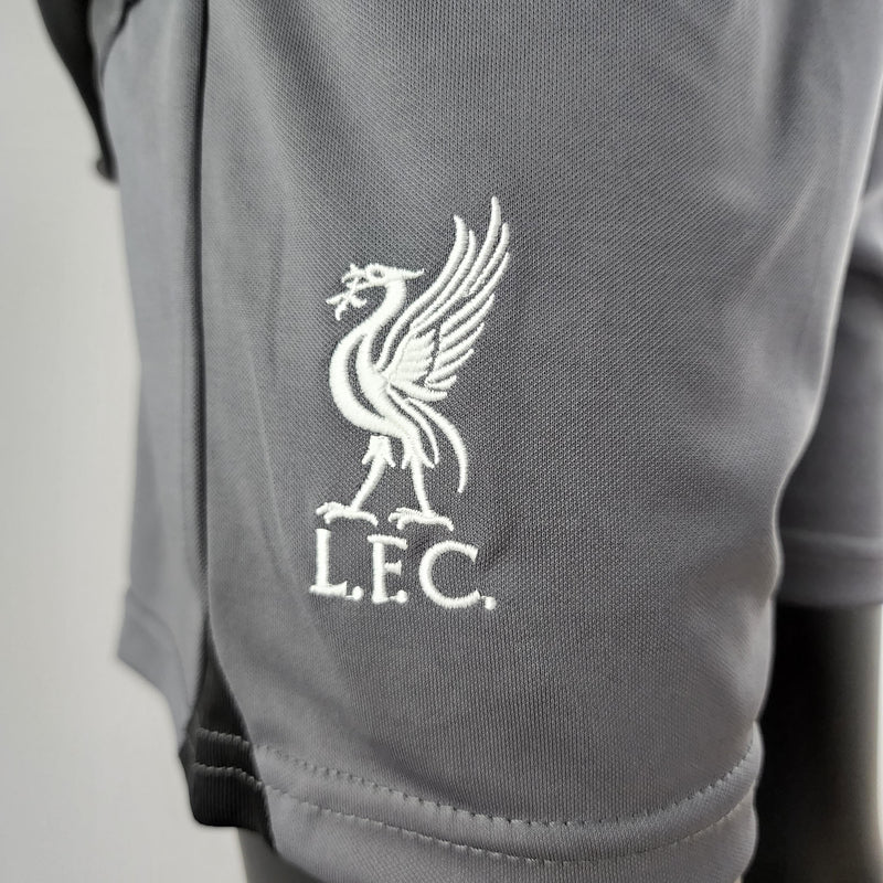 Conjunto Kids Nike Liverpool Silver 2023